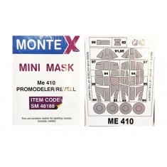 1/48 Me-410B Paint Mask for Promodeler/Revell kit (outside-inside)