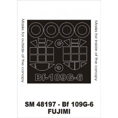 1/48 Messerschmitt Bf-109G6 Paint Mask for Fujimi kit (outside-inside)