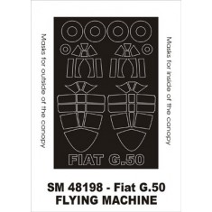 1/48 Fiat G50 Paint Mask for Flying Machine kit (outside-inside)