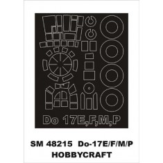 1/48 Dornier Do-17E/F/M/P Paint Mask for Hobbycraft kit (outside)