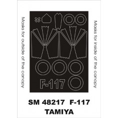 1/48 F-117 Paint Mask for Tamiya kit (outside-inside)