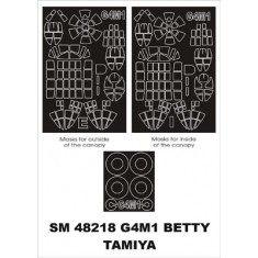 1/48 G4M1 Betty Paint Mask for Tamiya kit (outside-inside)