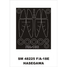 1/48 F-18E Paint Mask for Hasegawa kit (outside-inside)