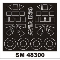 1/48 Avia B-33 Paint Mask for Special Hobby kit (outside-inside)