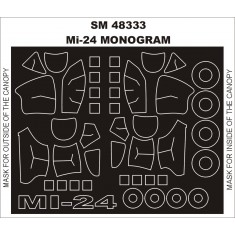1/48 Mi-24 Paint Mask for Monogram kit (outside-inside)