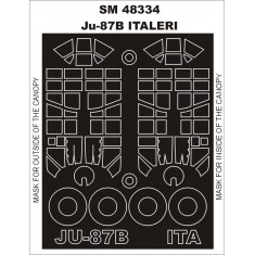 1/48 Ju-87B Paint Mask for Italeri kit (outside-inside)