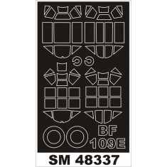 1/48 Messerschmitt Bf-109E Paint Mask for Airfix kit (outside-inside)