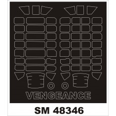 1/48 Vultee Vengeance Paint Mask for AZ Model kit (outside-inside)