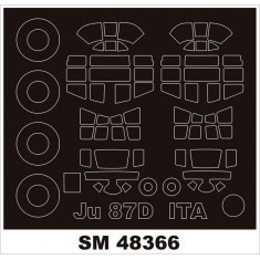 1/48 Junkers Ju 87D Stuka Paint Mask for Italeri kit (outside-inside)