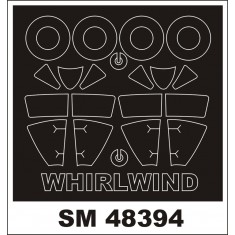 1/48 Westland Whirlwind Paint Mask for Trumpeter kit (outside, inside)