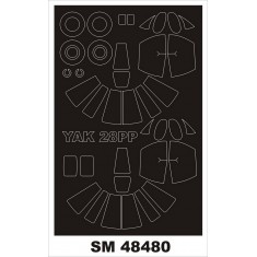 1/48 Yak-28PP Paint Masks for Bobcat kits (outside, inside)