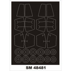 1/48 SK-37 Viggen Paint Masks for Special Hobby kits (outside, inside)