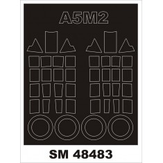 1/48 A5M2 CLAUDE (early) Paint Mask for Fine Molds kits (outside, inside)