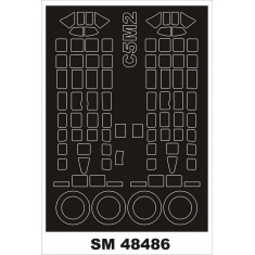 1/48 C5M2 BABS Paint Mask for Fine Molds kits (outside, inside)