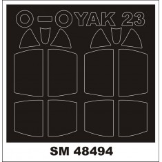 1/48 Yakovlev Yak-23DC Paint Masks for A & A Models Kit (Outside & Inside)