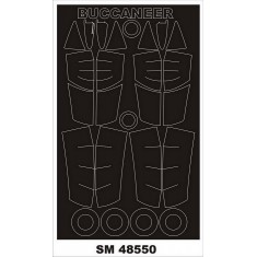 1/48 Blackburn Buccaneer S2C/D Masking for Airfix kits (outside, inside)