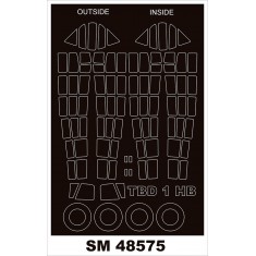 1/48 Douglas TBD-1 Devastator Canopy Masks for Hobby Boss kits