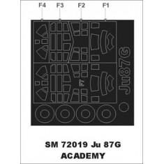 1/72 Junkers Ju 87G Paint Mask for Academy kit (outside)