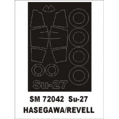 1/72 Sukhoi Su-27 Paint Mask for Hasegawa/Revell kit (outside)