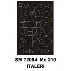 1/72 Messerschmitt Me-210 Paint Mask for Italeri kit (outside)
