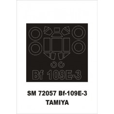 1/72 Messerschmitt Bf-109E-3 Paint Mask for Tamiya kit (outside)
