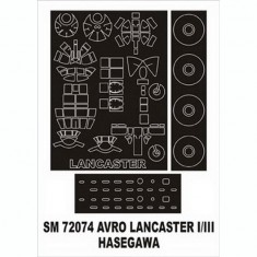 1/72 Avro Lancaster Mk.I/III Paint Mask for Hasegawa kit (outside)