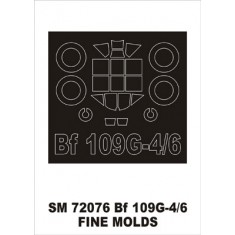 1/72 Messerschmitt Bf-109G4/6 Paint Mask for Fine Molds kit (outside)