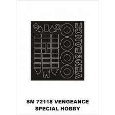 1/72 Vultee Vengeance Paint Mask for Special Hobby kit (outside)