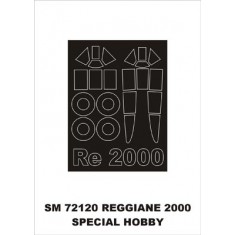 1/72 Reggiane Re.2000 Paint Mask for Special Hobby kit (outside)