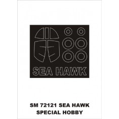 1/72 Sea Hawk Paint Mask for Special Hobby kit (outside)