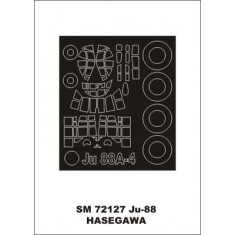 1/72 Junkers Ju 88A-4 Paint Mask for Hasegawa kit (outside)