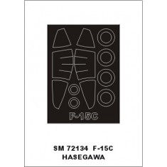 1/72 McDonnell Douglas F-15C Eagle Paint Mask for Hasegawa kit (outside)