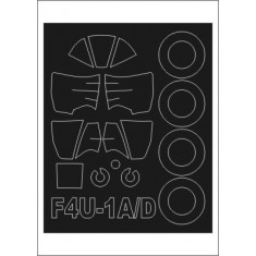 1/72 Vought F4U-1A/D Corsair Paint Mask for Tamiya kit (outside)