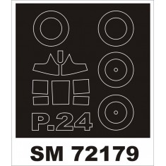 1/72 Panstwowe PZL P-24 Paint Mask for Azur kit (outside)