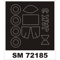 1/72 Yakovlev Yak-3 Paint Mask for Zvezda kit (outside)