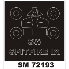 1/72 Supermarine Spitfire Mk.IX Paint Mask for Sword kit