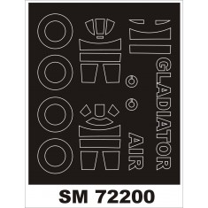 1/72 Gloster Gladiator Paint Mask for Airfix kit (outside)