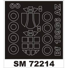 1/72 Messerschmitt Bf109G6 Paint Mask for AZ Model kit (outside)