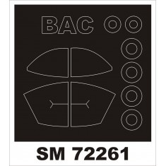 1/72 BAC Strikemaster Paint Mask for Sword kit