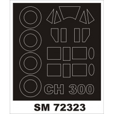 1/72 Bellanca CH-300 Pacemaker Paint Masks for Dora Wings kits (outside)
