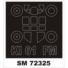 1/72 Kawasaki Ki-61-I Hei Hien Paint Masks for FineMolds kits (outside)