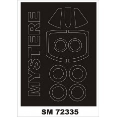 1/72 SMB-2 Super Mystere Paint Mask for Azur kits (outside)