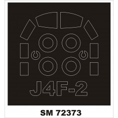 1/72 J4F-2 Widgeon Canopy Masking for Kp Kit (Outside)