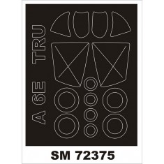 1/72 A-6E Intruder Canopy Masking for Trumpeter Kit (Outside)