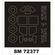 1/72 Yak-1 Canopy Masking for Zvezda Kit (Outside)