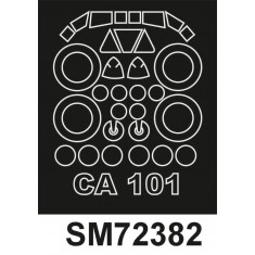 1/72 Caproni Ca 101 Canopy Paint Masks for Fly kit