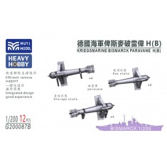 1/200 Kriegsmarine Bismarck Paravane H(B) x12
