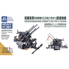 1/350 Kriegsmarine 20mm C/38 (1941) Guns x6