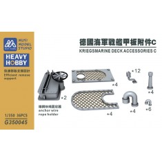 1/350 Kriegsmarine Deck Accessories Set C x36
