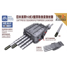1/350 IJN Type 92-2 Quadruple Torpedo Launcher x2